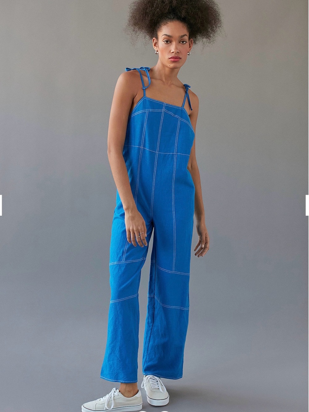 Urban Outfitters UO - Harley Loose Fit Linen-Blend Dungarees